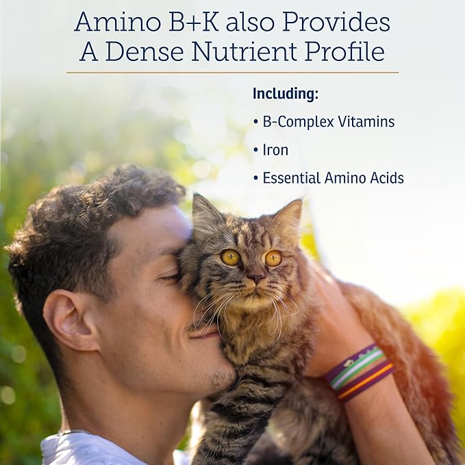 Rx Vitamins Amino B+K - Cat Vitamin B & Potassium Supplement for Cats - with Amino Acids Taurine & Lysine - Aids in Cat Kidney Support & Immune Support for Cats - Liver & Bacon 4oz