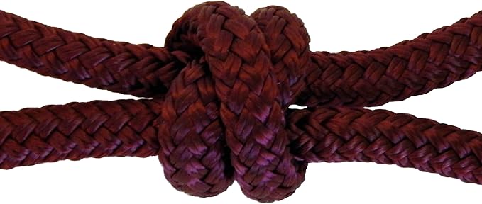 Horse Rope Training Halter - 4 Knot 1/4" Stiff Halter Cord - Used by Famous Trainers Multiple Sizes Multiple Colors