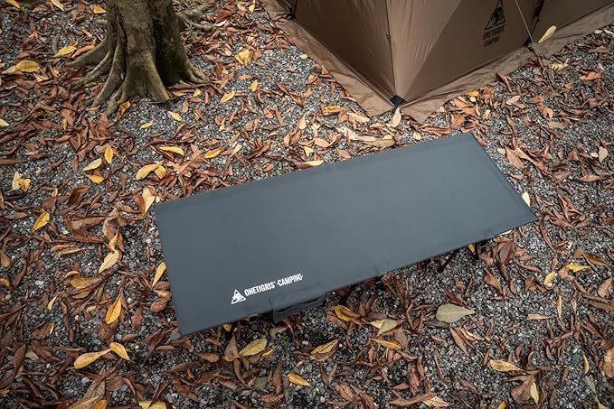 ONETIGRIS SUPRANUBIS Camping Cot, Height Adjustable with Cot Leg Extenders, Strong Support 330lbs, Lightweight Comfortable Folding Bed for Camping, Hiking, Travel, Truck, Beach, Office Nap