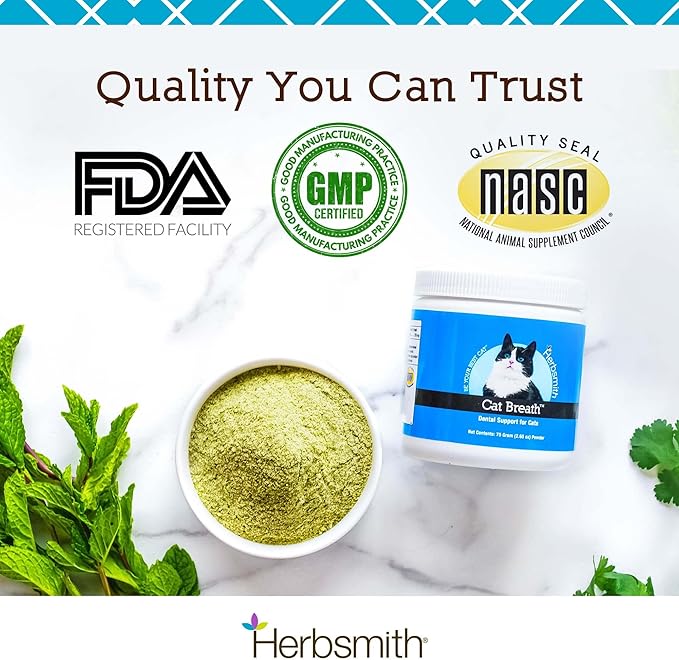 Herbsmith Cat Breath - Dental Support for Cats - 75g