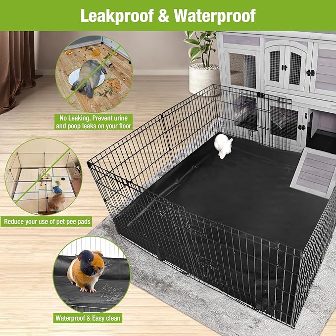 GUTINNEEN Rabbit Pet Playpen Bunny Run Extension Indoor Small Animal Pen (Playpen Only)