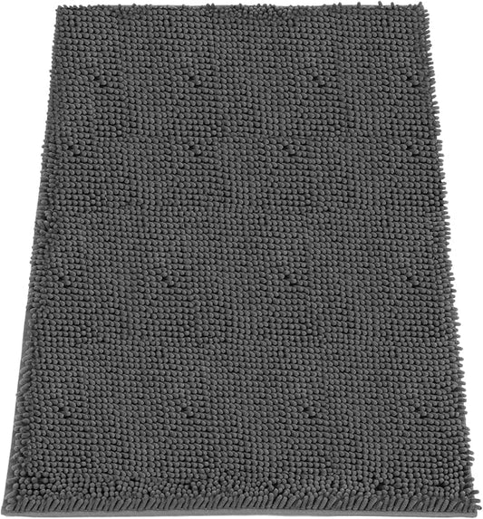 Absorbent Dog Door Mat for Muddy Paws, 72" x 48" Chenille Indoor Mats for Entryway, Trap Dirt Front Door Mat Indoor Entrance Washable Non Slip Soft