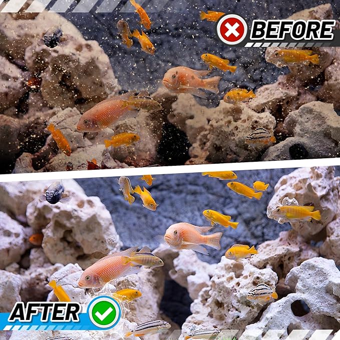 MEWTOGO 12Pcs Large Filter Cartridges for Tetra Whisper Bio-Bag L, Aquarium Replacement Filter with Ultra-Activated Carbon for Tetra Whisper IQ20,30,45,60, PF20,30,40,60, 20i,40i ReptoFilter