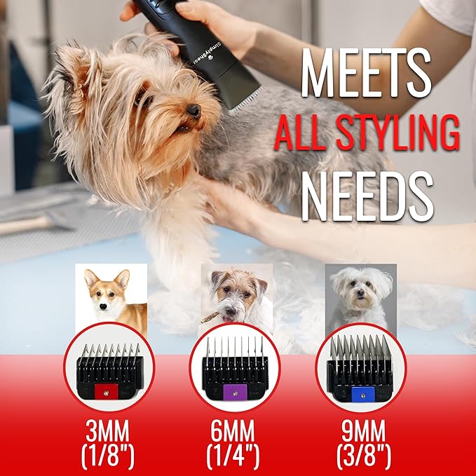 Premium Dog Clippers for Grooming, High-Performance 2-Speed Corded Shears, Quiet and Reliable Dog Grooming Kit