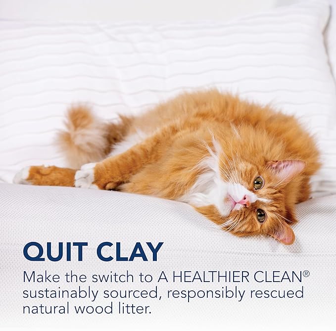 ökocat Less Mess Low Tracking Wood Clumping Cat Litter Mini- Pellets, Unscented, 21.5 pounds - Natural Ingredients, Stops Odor, Clumps Solid, 99% Dust Free, Great for Long-Hair Breeds