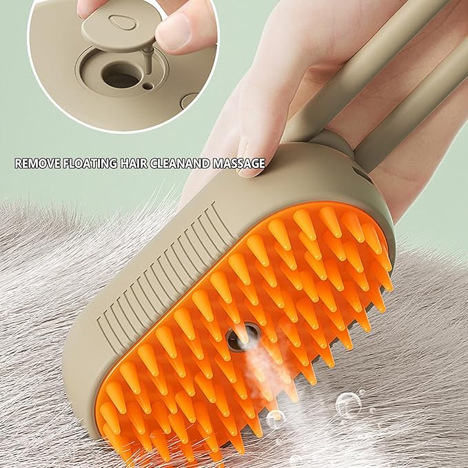 Pet Steam Groomer Brush, 2025 New 3 in 1 Steam Cat Steam Brush for Shedding & Grooming, Multifunctional Hair Removal Comb for Cats Dogs