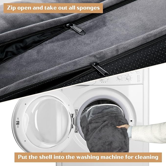 Comfort Expression Small Dog Beds Waterproof Orthopedic Foam Dog Sofa Beds for Medium Dogs Comfy Pet Bed with Washable Removable Cover & Non-Slip Bottom(Small,Dark Grey)