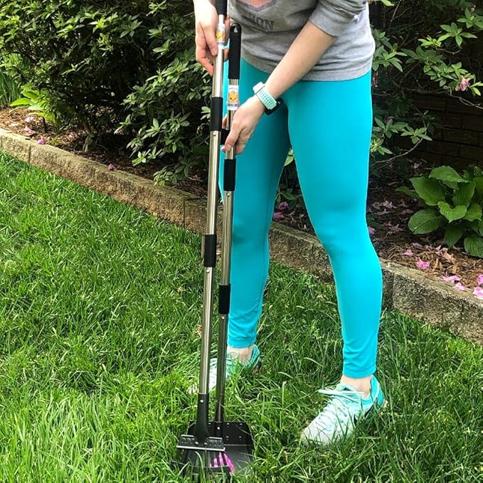 Bodhi Dog Pooper Scooper for Small to Large Dogs - Heavy Duty Metal Long Handle Tray & Rake Poop Scoop - Durable, Rust-Resistant, Great for Grass, Streets, Gravel & Outdoor Cleanups