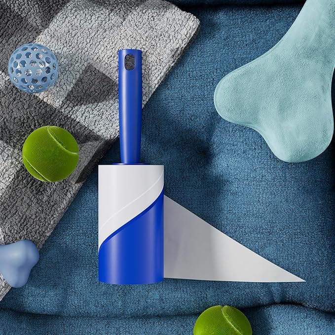 Lint Rollers for Pet Hair Extra Sticky, 400 Sheets (2 Rollers + 2 Refill) Mega Value Set, Portable Pet Lint Remover for Clothes, Furniture, Carpet, Dog & Cat Hair Removal