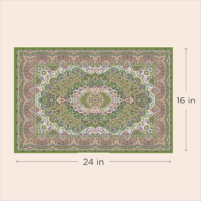 LOVEWAG Washable Dog Pee Pads, 24" x 16", Waterproof, Non-Slip, Super Absorbent, Reusable Machine-Washable, 2-Pack (Peacock Garden)