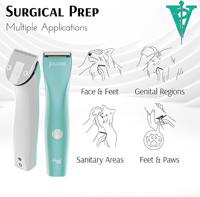 Hornet Mini Trimmer - Compact and Portable Pet Trimming Clippers for Grooming - Low Noise, Rechargeable Cordless Dog Hair Grooming Clippers - Teal