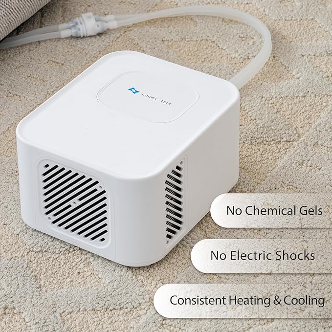 Pet Bed Cooling System, Consistent Warm and Cold Water Pad, No Electric Shock or Chemical Gel Needed, Machine Washable Bed, Ideal for Home and Crates (Cooling & Heating Green, 41" x 28")