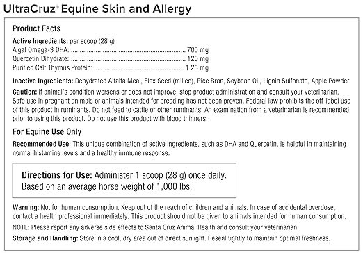 UltraCruz® Equine Skin and Allergy, 4 lb