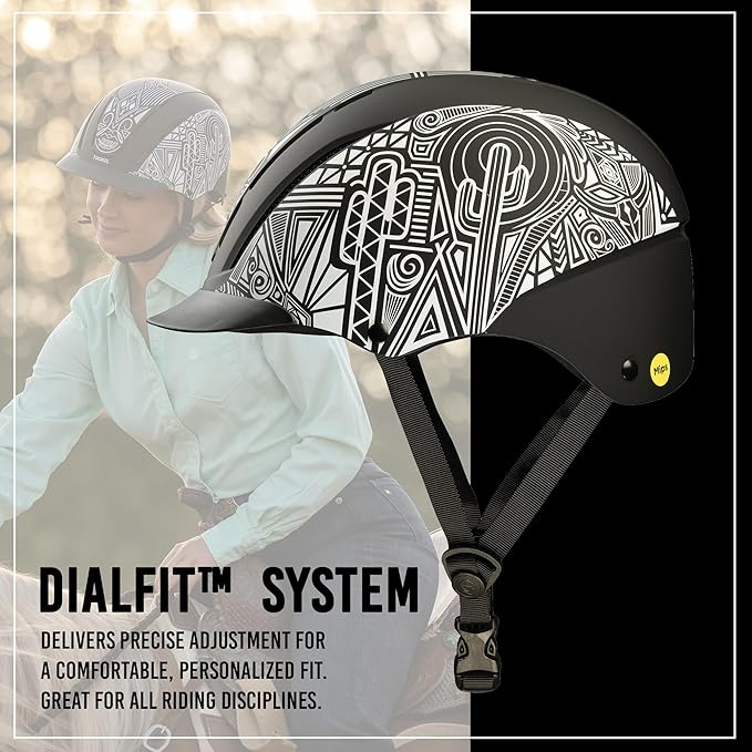 Troxel Spirit MIPS Technology Full Coverage Horse Riding Helmet, Horseback Riding Gear for Equestrians, Extra Small/Youth (6-1/4-6-1/2), Desert Shadows