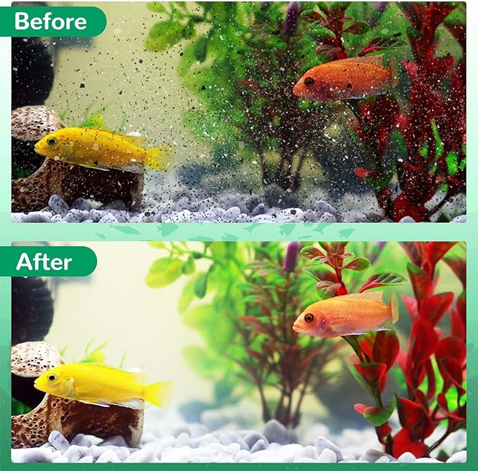 Aquarium Filter Cartridge for Whisper Bio Bag Power Filters, 9 Pack Assembled Medium Filter Cartridges for Repto Filter