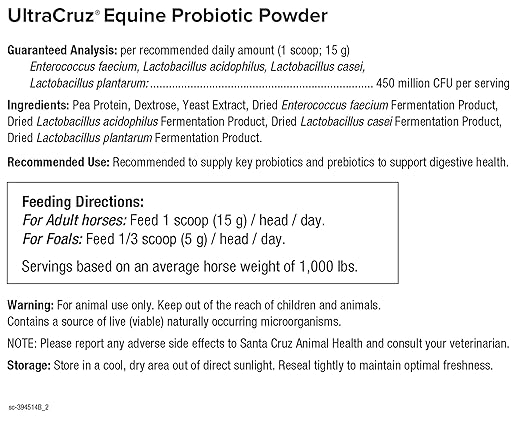 UltraCruz® Equine Probiotic Powder, 5 lb