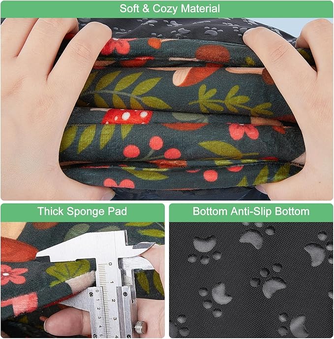 Unicorn Catcher Guinea Pig Hideout - Large Cozy Bed, Warm House, Washable Tunnel Accessories for Small Pets: Hamster, Chinchilla, Bunny