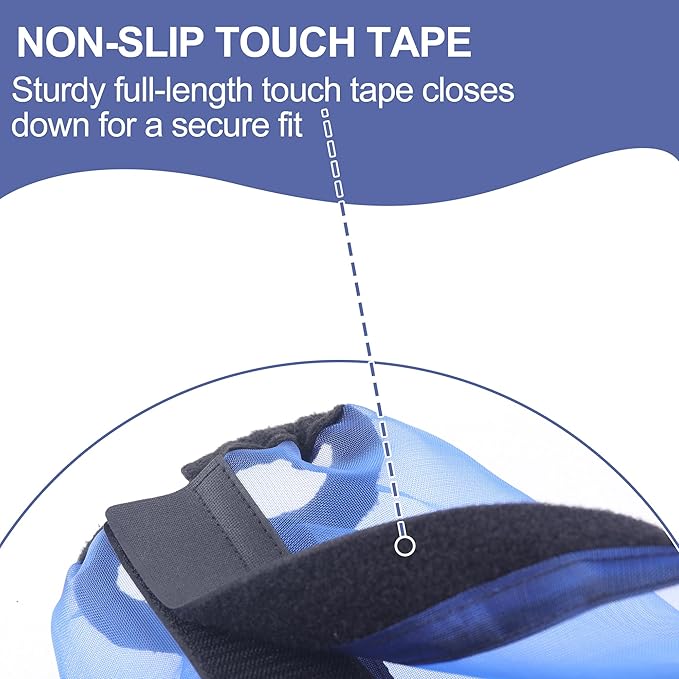 Horse Fly Boots Set of 4, Ultra Lightweight Breathable Mesh Leg Wraps, Non-Slip Fit, Reduce Stomping, Universal Size, Ideal for Summer RoyalBlue