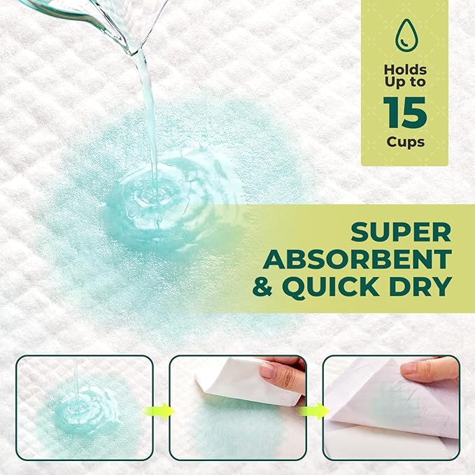 Cat Pads Refills for Tidy Cats Breeze Litter System - Super Absorbent 6-Layer Pads for Odor Control Unscented - 16.9" x 11.4" - Pack of 40 Litter Box Replacement Pads