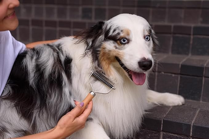 Shedding Tool – Undercoat Rake and Deshedding Brush for Pets, Detangling Brush, Grooming Comb, Cat Brush, Dog brush for Shedding LTANIOLAK