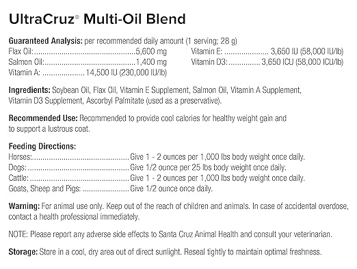 UltraCruz® Equine Multi-Oil Blend, 1 Gallon