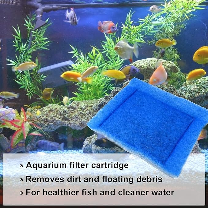 HQRP 6-Pack Aquarium Filter Compatible with Aqua-Tech for EZ-Change # 3 Filter Cartridge Fits Aqua-Tech 20-40 and 30-60 Power Filters