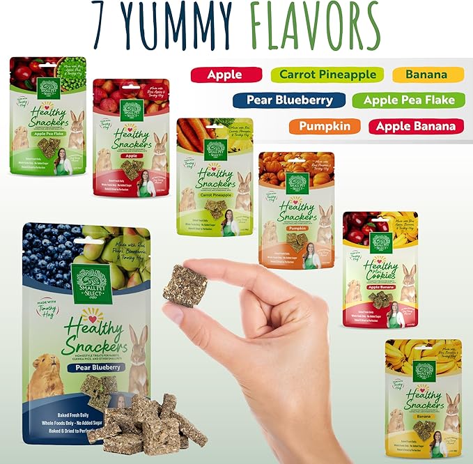 Small Pet Select - Healthy Snackers - Pear/Blueberry