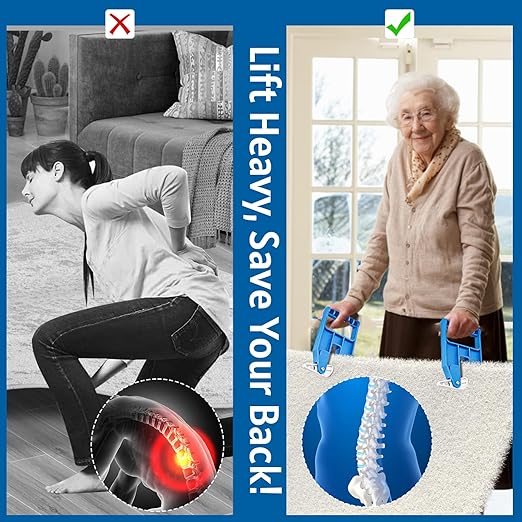 Mat Movers Tool, 2 Pcs Mat Grippers for Horse Stall Mat for Livestock, Thick Rubber Mat for Floor, Gym Floor Mat, Trailer Mat, Heavy Duty Stall Mat Handlers, Effortless Mat Puller for Tack Room, Barn