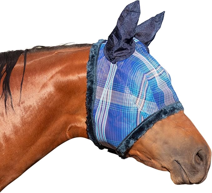 Kensington Signature Fly Mask w/Plush Fleece & Ears w/Forelock Hole Size