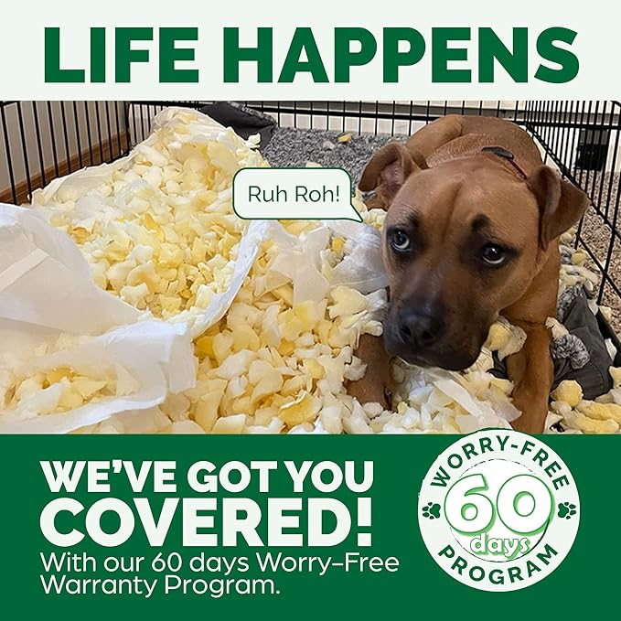 Furhaven Orthopedic Dog Bed for Large Dogs w/ Removable Bolsters & Washable Cover, For Dogs Up to 125 lbs - Quilted Sofa - Navy (Blue), Jumbo Plus/XXL