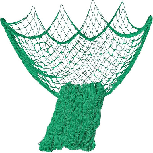 Nature Fish Net Wall Decoration with Shells, Ocean Themed Wall Hangings Fishing Net Party Decor for Pirate Party,Wedding,Photographing Decoration