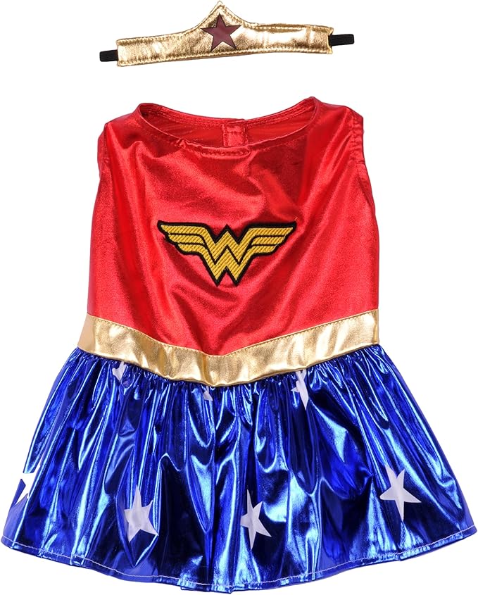 DC Comics: Wonder Woman Pet Costume for For Dogs or Cats by Rubies, XXXL
