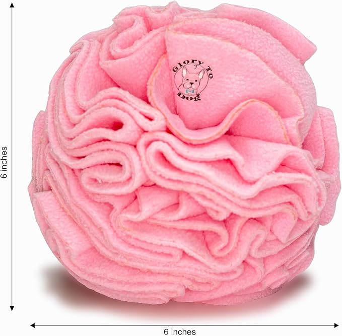 Medium Breed Snuffle Interactive Foraging Dog Puzzle Ball Toy Pink Large
