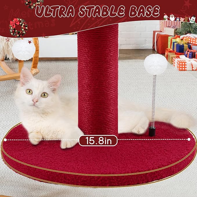 Luxury Treehouse Cat Tree for Indoor Large Cats,54.7'' Tall Modern Wood Cat Tower with 3 Level House,4*Cozy Perch,1*Soft Viewing Bed,Heavy Duty Wide Base,Sisal Scratching Post (33inch)