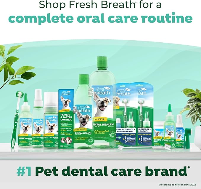 TropiClean Fresh Breath Drops for Cats Travel Size | Cat Mouthwash | Water Additive For Cats | Kitten Bad Breath Water Additive | Made in the USA | 2.2 oz.  