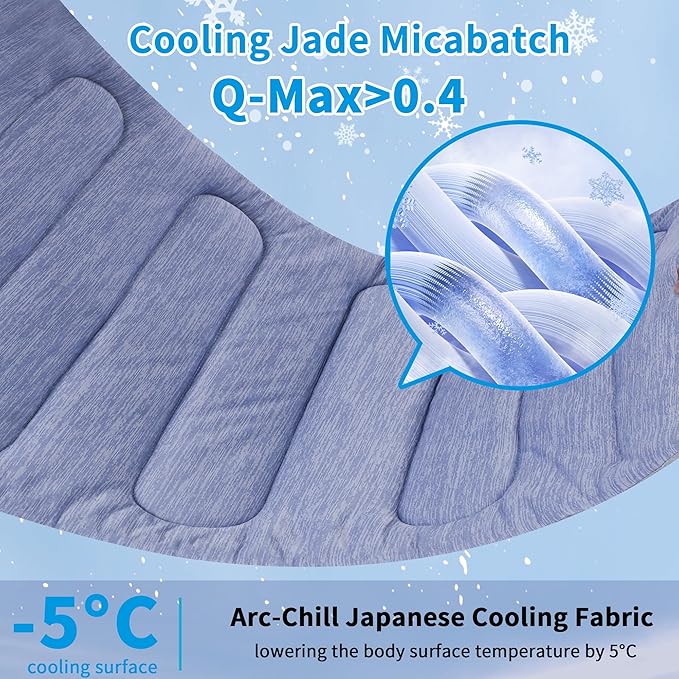 Cooling Mat for Large Dogs - Double-Sided Waterproof & Cool, Q-MAX>0.47, Portable Dog Cooling Mat for Summer. (M (28''x20''))