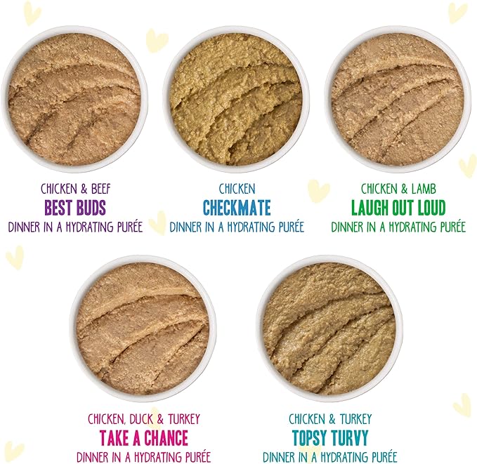 Weruva B.F.F. Play - Best Feline Friend Paté Lovers, Aw Yeah!, Fowl Play Yellow Patés Variety Pack, 2.8oz Can (Pack of 18)