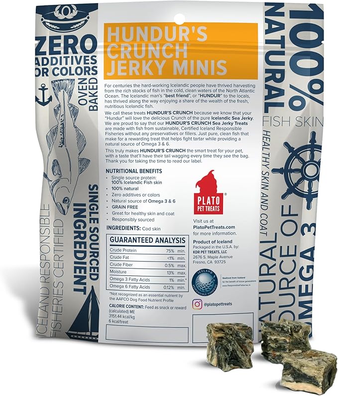 Plato Hundur's Crunch Jerky Minis 3.5oz