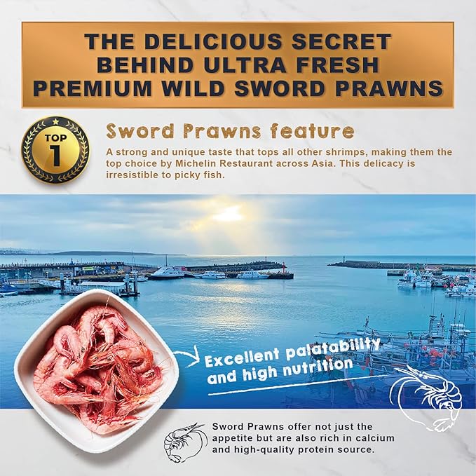 Ultra Fresh Algae Wafers Pleco Food, Spirulina & Algae, Sword Prawns, Balanced Diet, Color Enhancing, All Natural Ingredients, for Algae Eaters, Bottom Feeders, Vegetables Shrimp Pie, 5.11oz