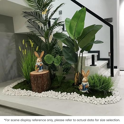 SIDONG 5 lbs White River Rocks, 1.2-2 Inches Pebbles for Indoor Plants, Aquarium Rocks Used in Fish Tank, Decorative Stones for Plants, Vases, Home Décor, Crafting, Garden Landscaping