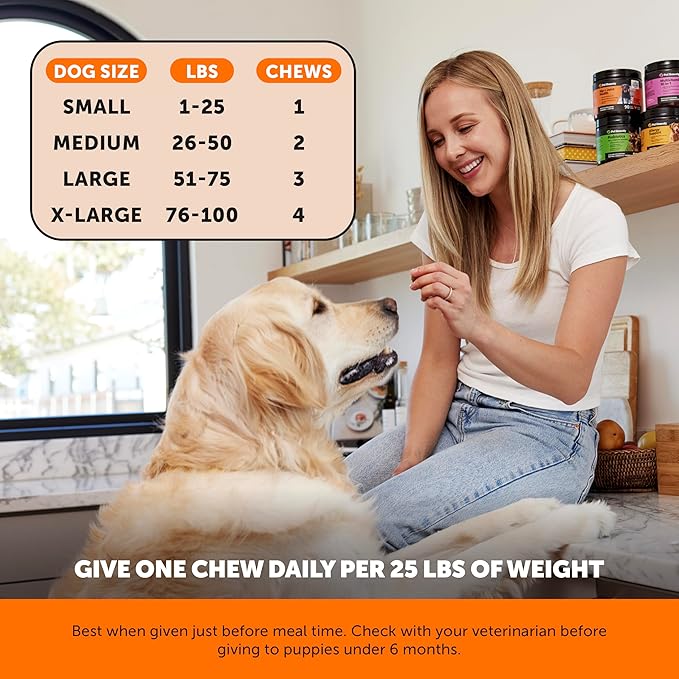 Senior Hemp Hip & Joint Supplement for Dogs - Dog Joint Supplement with Hemp Oil & Powder, Glucosamine, Collagen, MSM & Green Lipped Mussel - Mobility for Senior Dogs (Chicken 90)