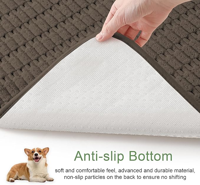 Washable Pee Pads for Dogs, 2 Pack Reusable Puppy Pads Dog Pads, Non-Slip Dog Pee Pads, Leakproof Pet Pee Pads Wee Wee Pads for Dogs. (Coffee, 36"x40"(Pack of 2))