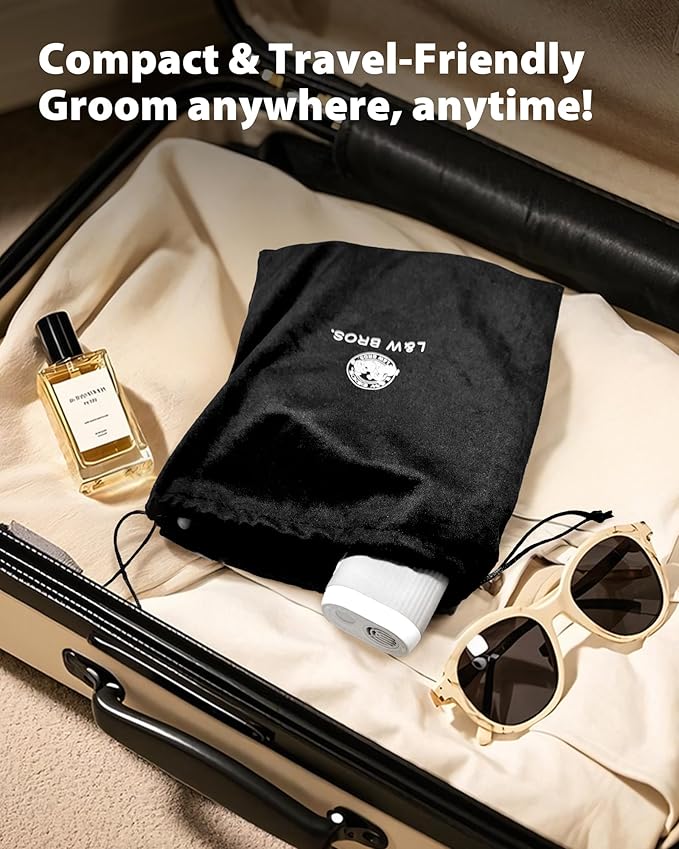 L&W BROS. Hands-Free Dog Dryer – Powerful & Professional Pet Blow Dryer for Small & Medium Dogs & Cats, Adjustable Airflow, Easy Storage, Negative Ion Technology (Gray)