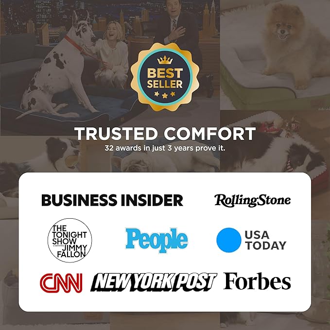 Bedsure XXL Orthopedic Dog Bed for Extra Large Dogs - Washable Giant Dog Cat Bed Waterproof, Comfort Dogs Couch Sofa with Washable Removable Cover, Pet Bed with Nonskid Bottom, Grey, 52"