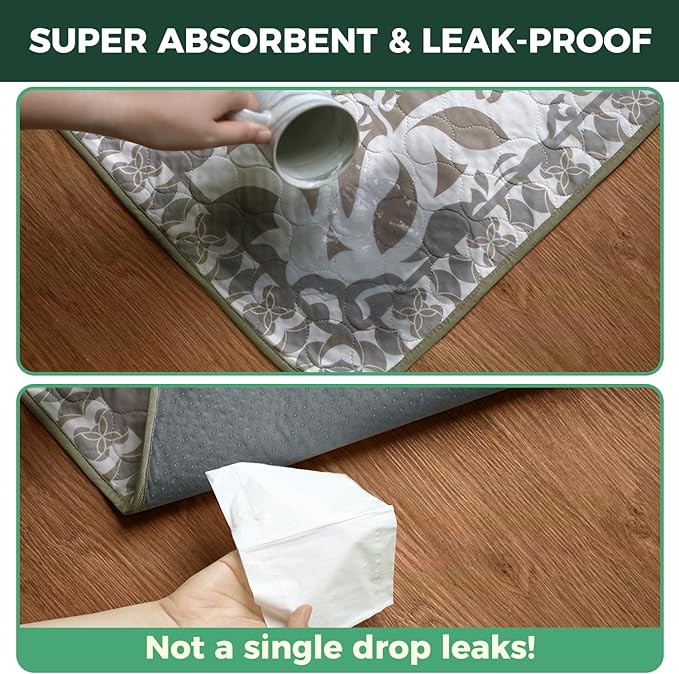 FXW Washable Pee Pads for Dogs, Puppy Pads with Super Absorbent, Specifically Designed for FXW Rollick/Homeplus 24 inch 6 Panels Dog Pen, 63" × 39" Rectangle, Boho, 1 Pack