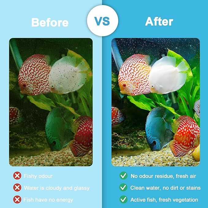 10 Pack Large Replacement Filter Cartridges Compatible with Tetra Whisper Bio-Bag Filters Large Aquarium Filter Cartridges for Whisper 20i/40i IQ20/30/45/60