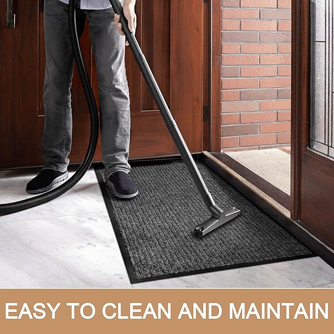 Front Door Mat Outside Entrance, 72" x 24" Sturdy Indoor Outdoor Mats for Entryway, Low Profile Welcome Doormat for Home Entrance, Non Slip Shoe Scraper Mat, Ideal for High Traffic Area