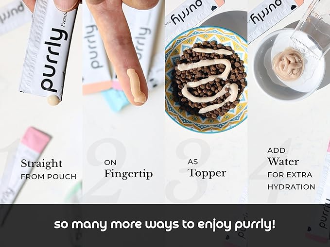 Purrly Lickable Wet Cat Treats Healthy Grain-Free Chicken Variety Pack (18 Count) Squeezable Creamy Purée with Human-Grade Protein Sources and Functional Nutrients Non-GMO No-Artificial-Additives