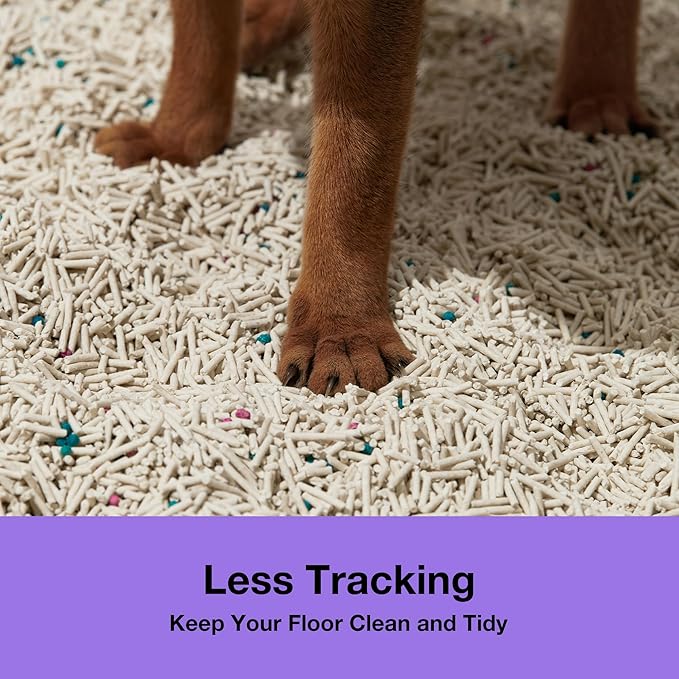 VETRESKA Tofu Cat Litter,Kitty Litter Flushable Strong Clumping Cat Litter Pellets Ultra Absorbent,Dust-Free Tofu Litter,Original(5.5lb×2bags)