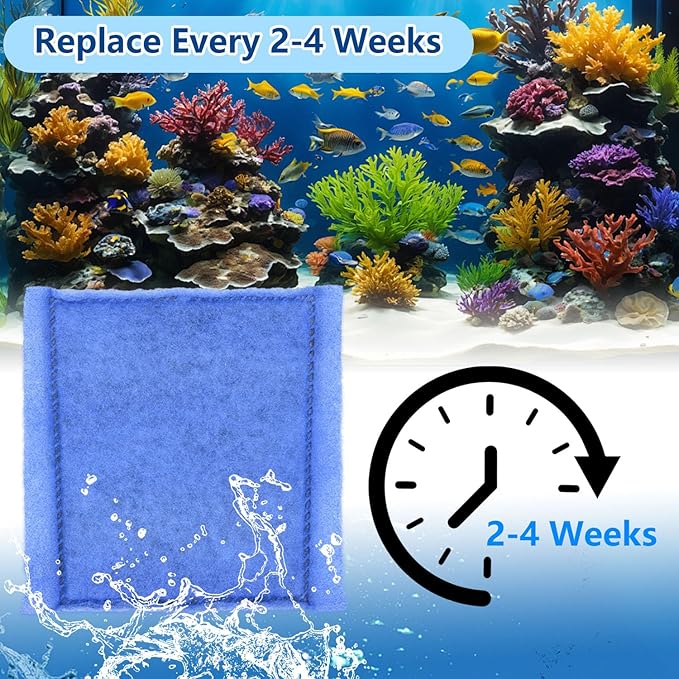 10 PCS Aquarium Filter Cartridge Filters, Rite-Size C (EZ-Change #3) Fish Tank Filter Cartridge, Replacement with Power Filters 275/375 Power 200/350
